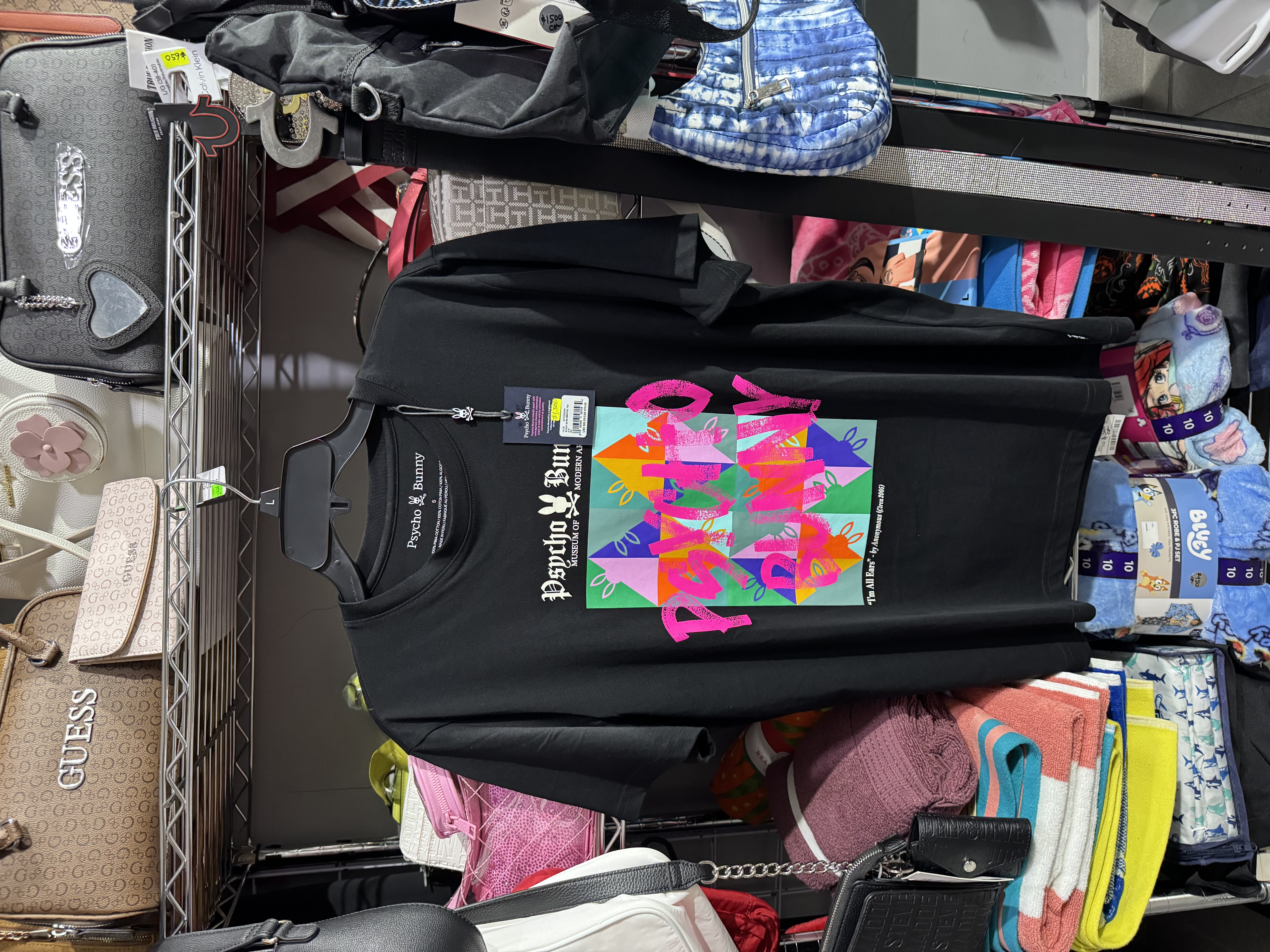 Playera Psycho Bunny Negra