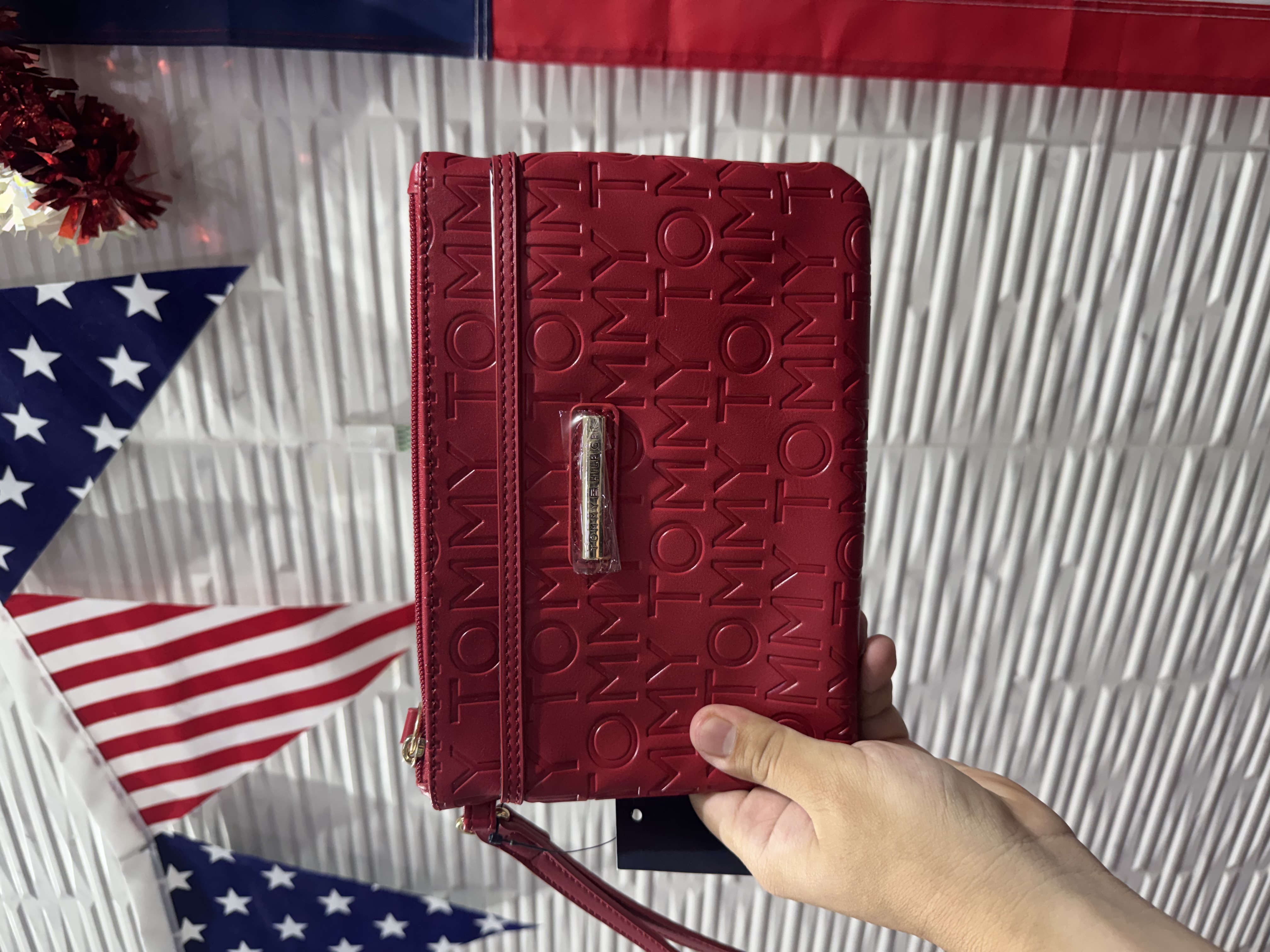 Muñequera Tommy Hilfiger Azul Roja